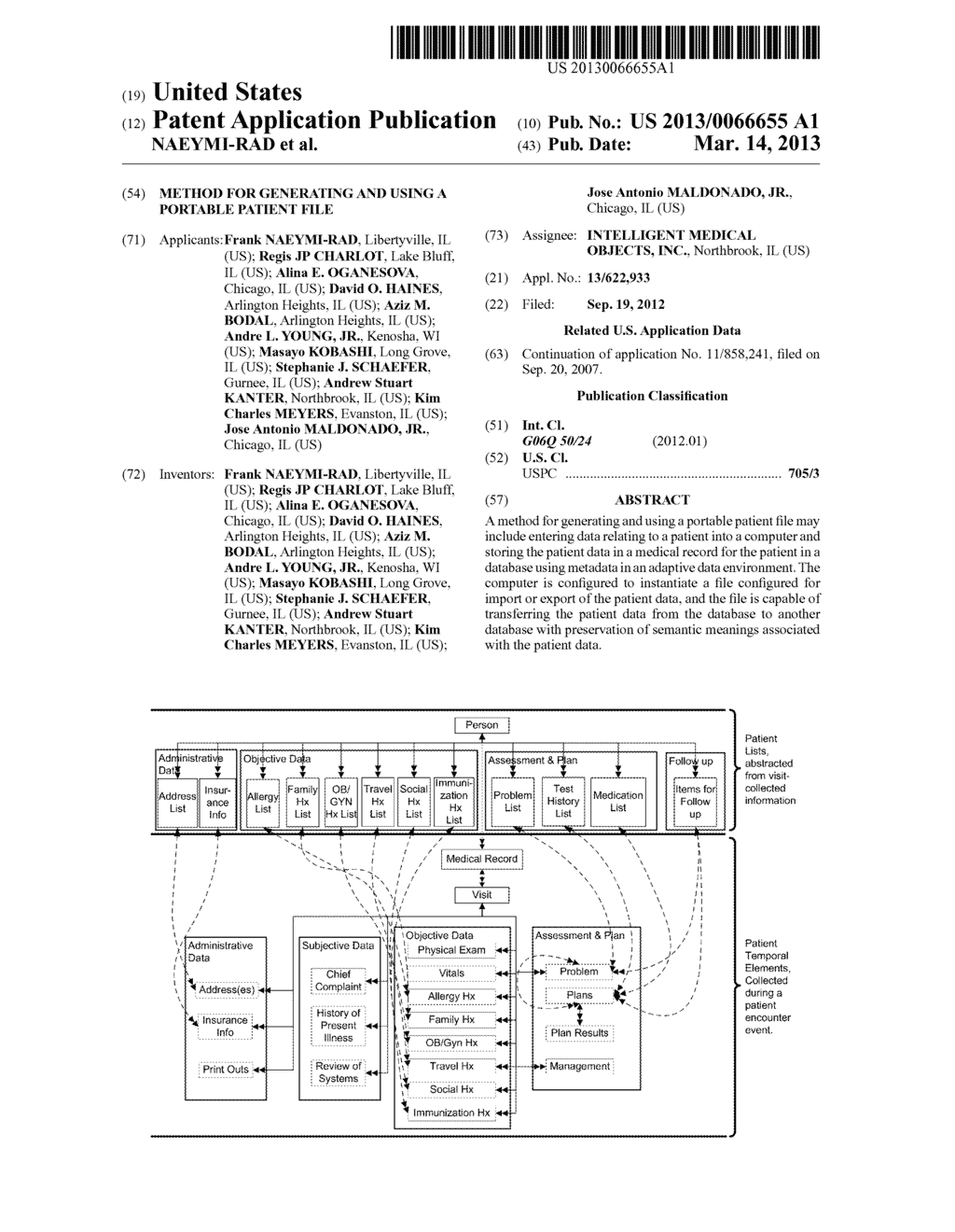 Method for Generating and Using a Portable Patient File - diagram, schematic, and image 01