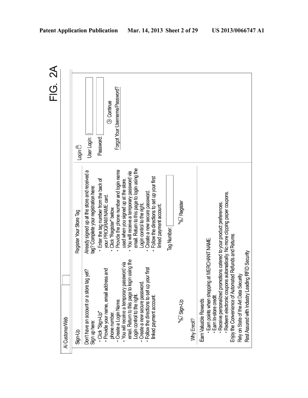 Systems and Methods for Creating a Customer Profile, Managing a Customer     Profile, Providing Customer Profile Security and Providing a Payment     Service Associated with a Customer Profile - diagram, schematic, and image 03