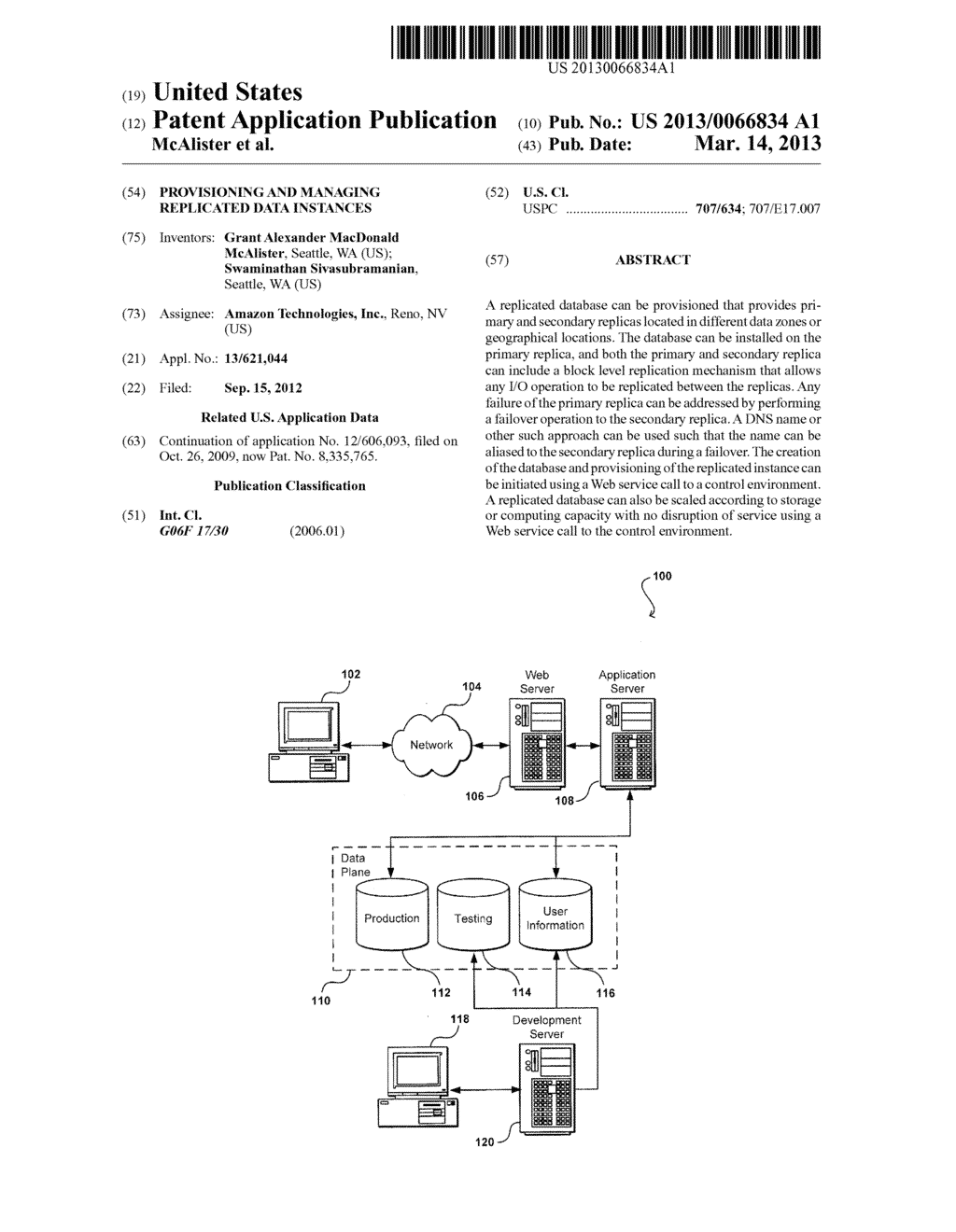 PROVISIONING AND MANAGING REPLICATED DATA INSTANCES - diagram, schematic, and image 01