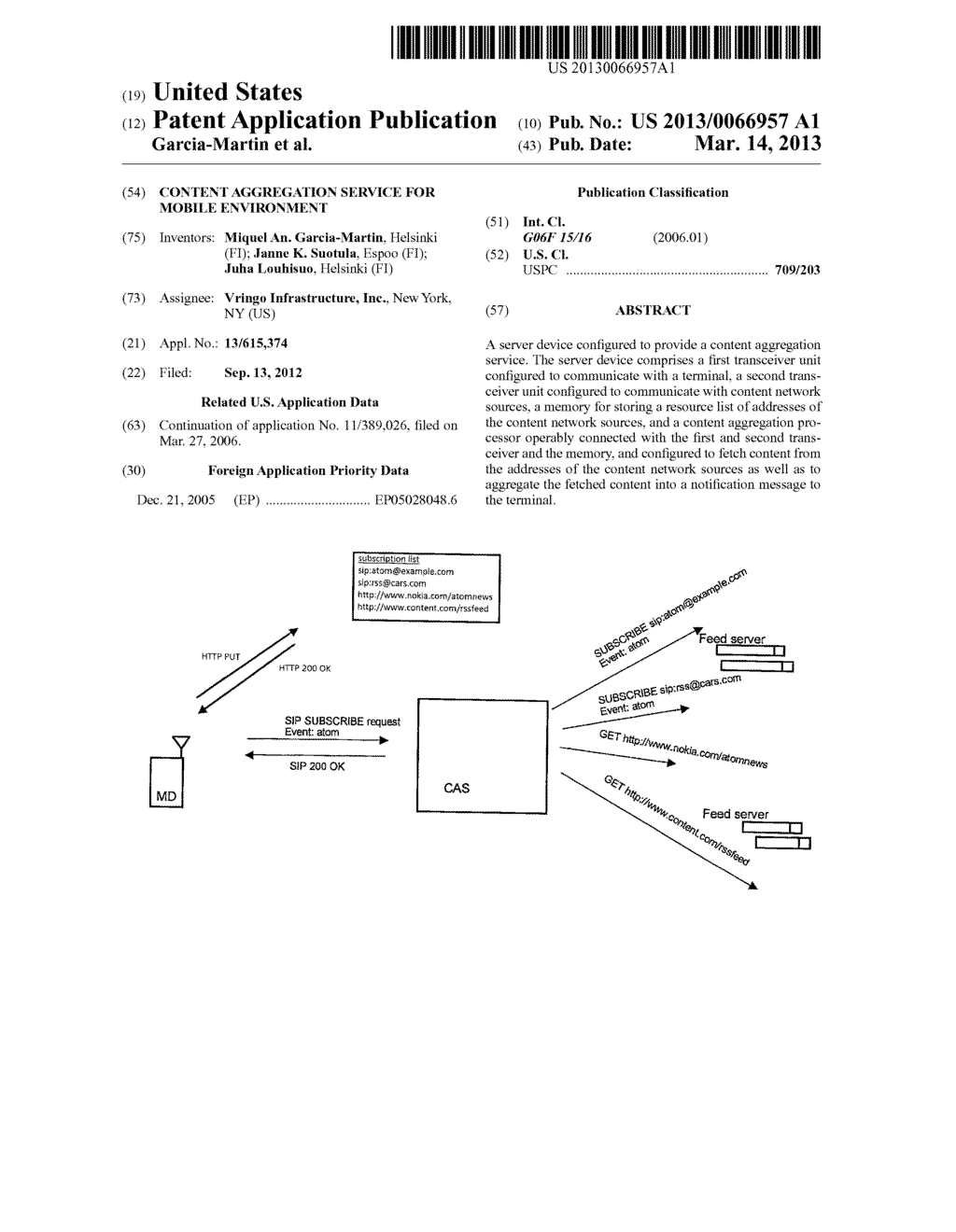 Content Aggregation Service for Mobile Environment - diagram, schematic, and image 01