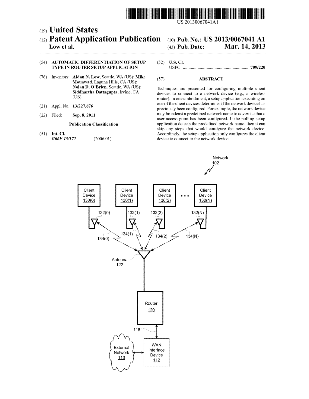 AUTOMATIC DIFFERENTIATION OF SETUP TYPE IN ROUTER SETUP APPLICATION - diagram, schematic, and image 01