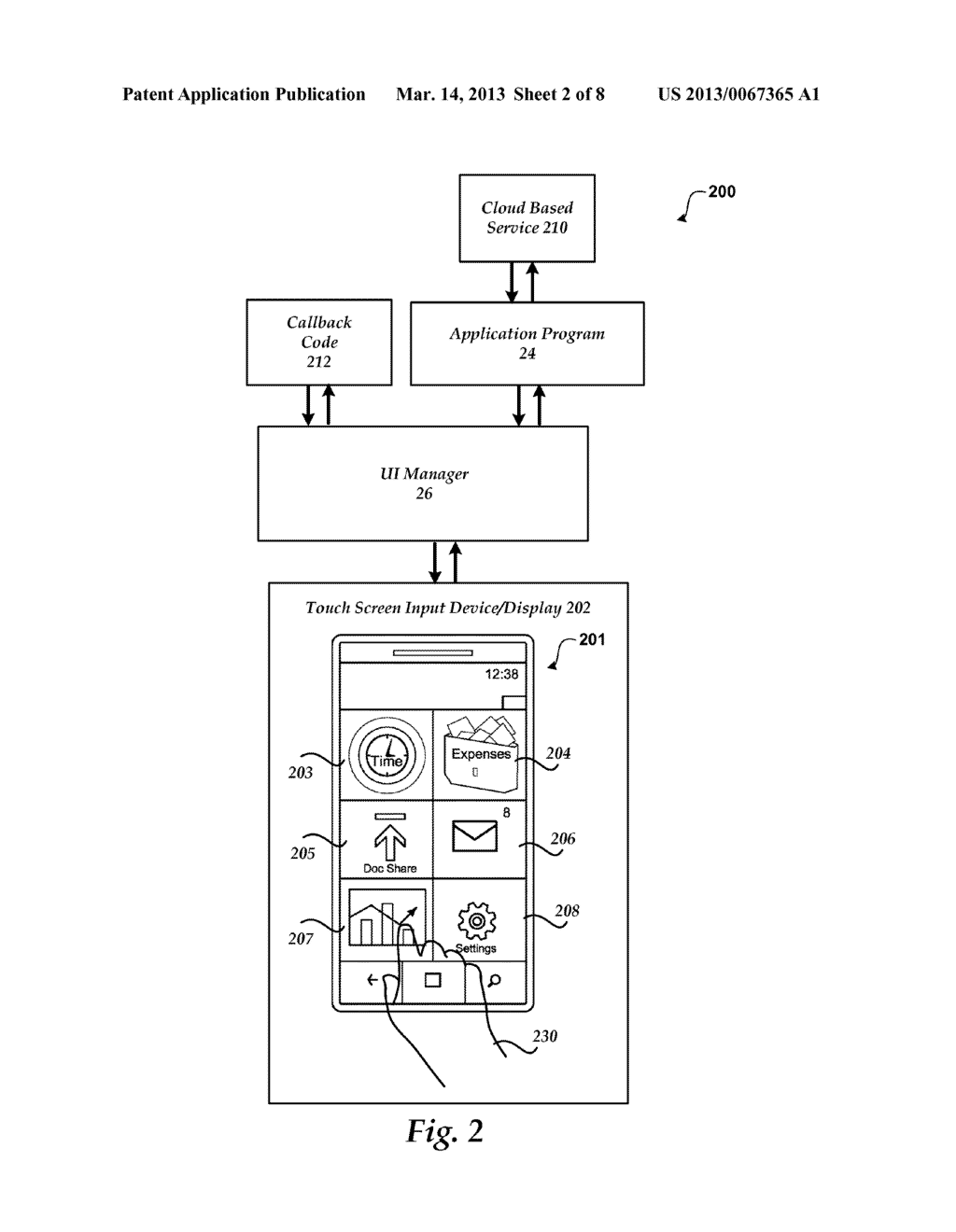 ROLE BASED USER INTERFACE FOR LIMITED DISPLAY DEVICES - diagram, schematic, and image 03