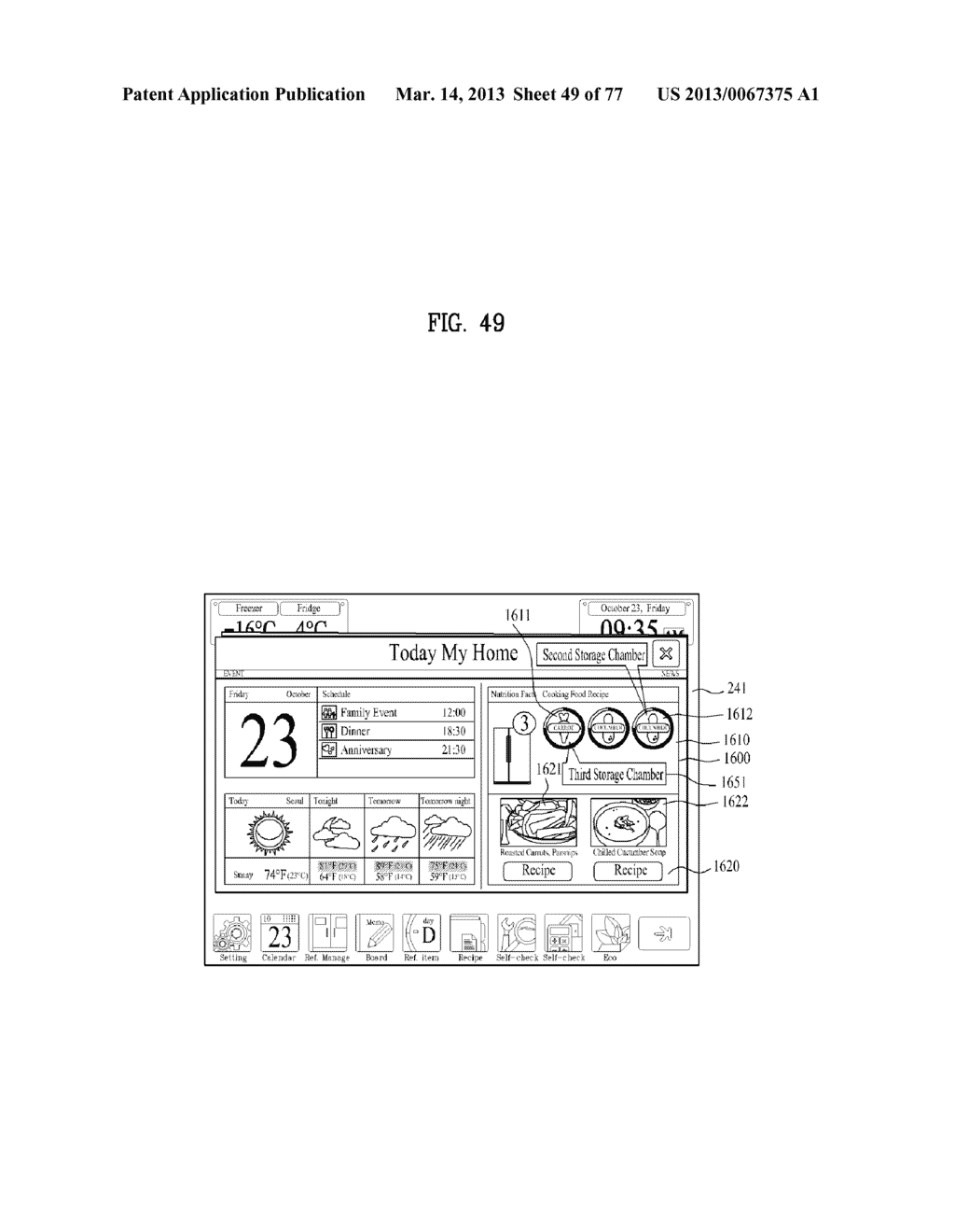 REFRIGERATOR INCLUDING A TERMINAL, AND METHOD FOR CONTROLLING SAME - diagram, schematic, and image 50