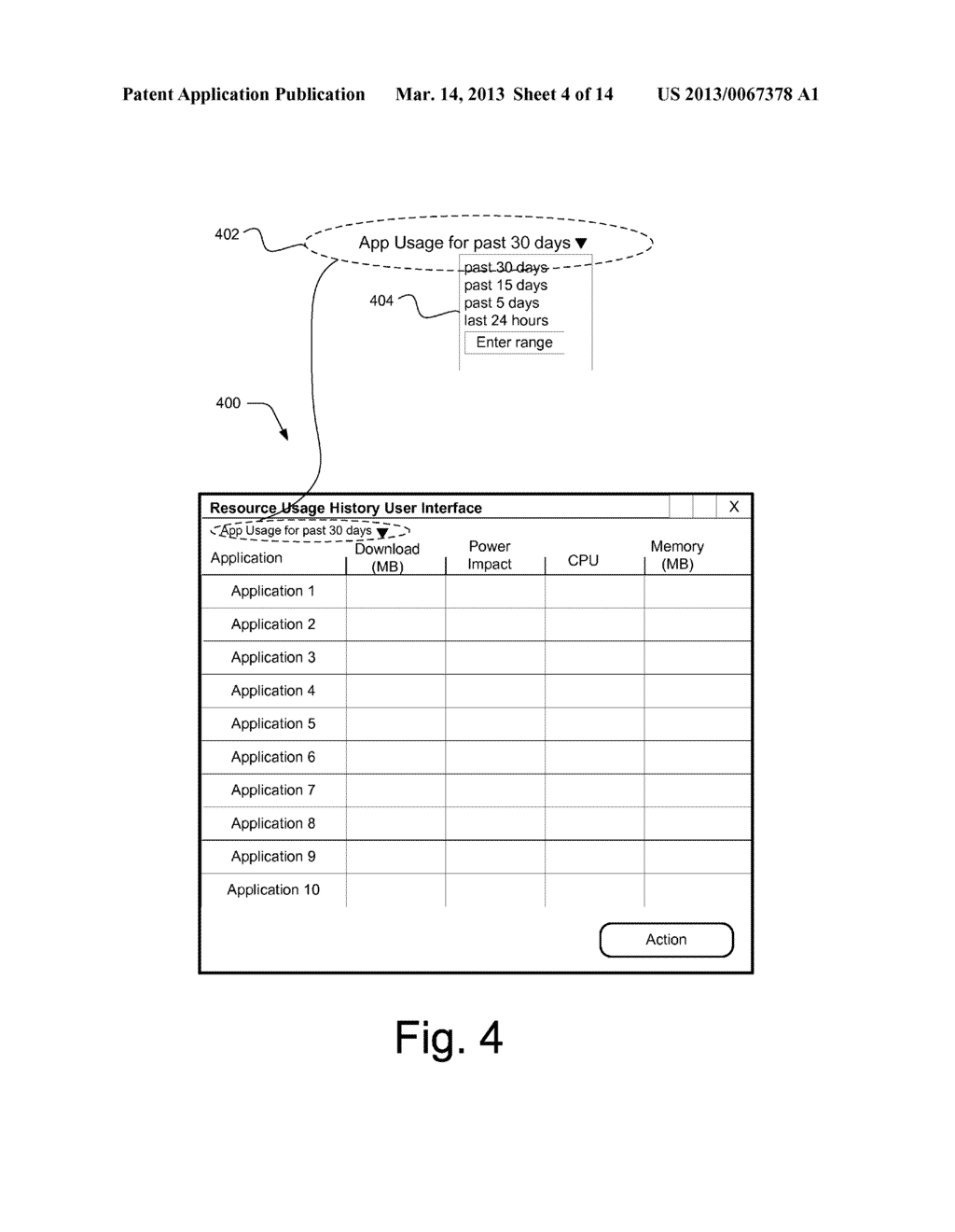 Resource Usage History User Interface - diagram, schematic, and image 05