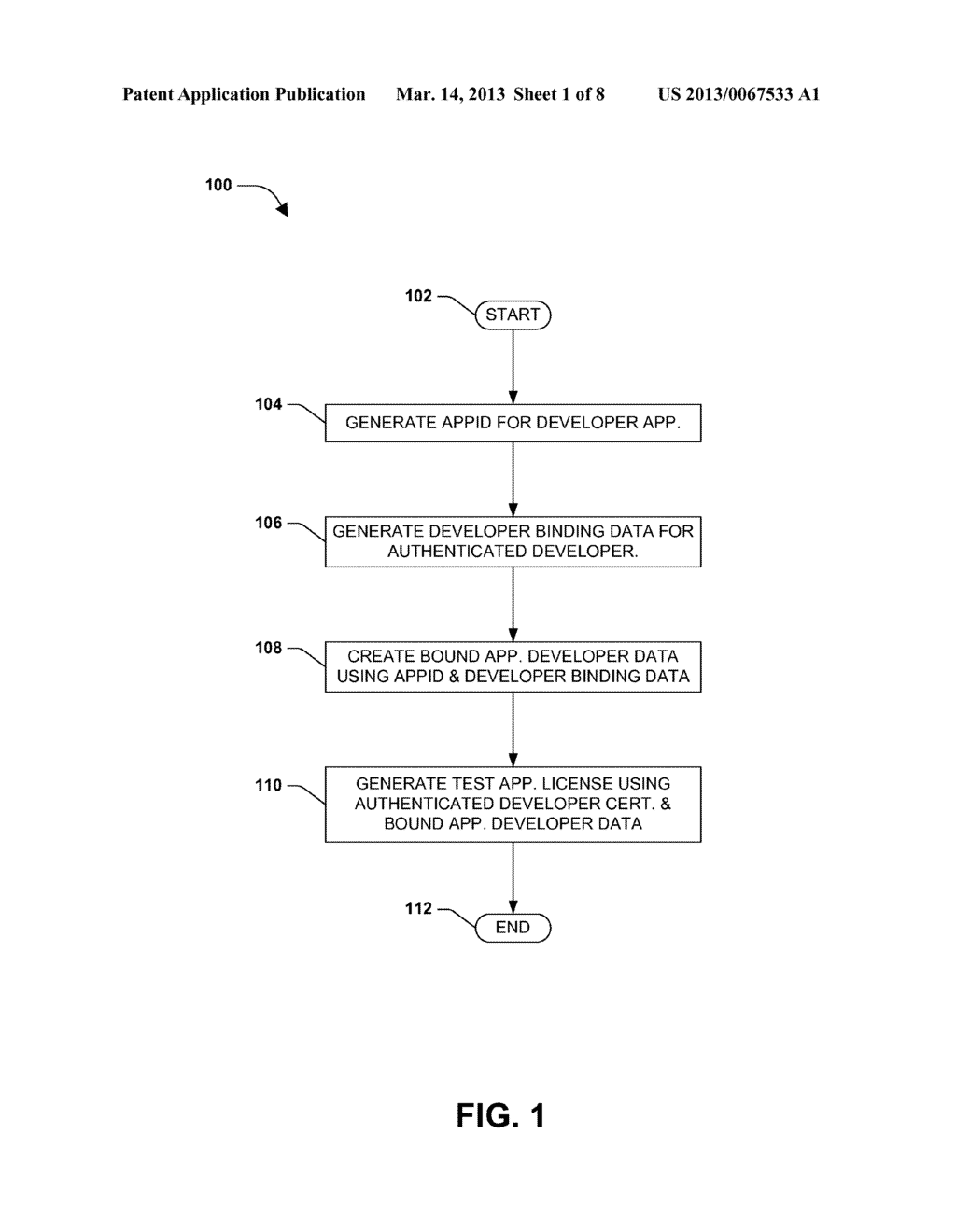 GENERATING A TEST LICENSE FOR A DEVELOPER APPLICATION - diagram, schematic, and image 02