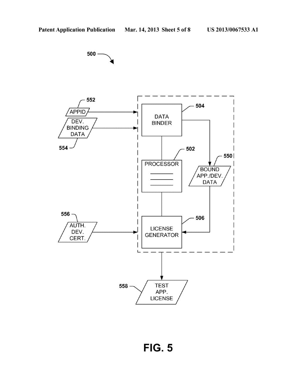 GENERATING A TEST LICENSE FOR A DEVELOPER APPLICATION - diagram, schematic, and image 06