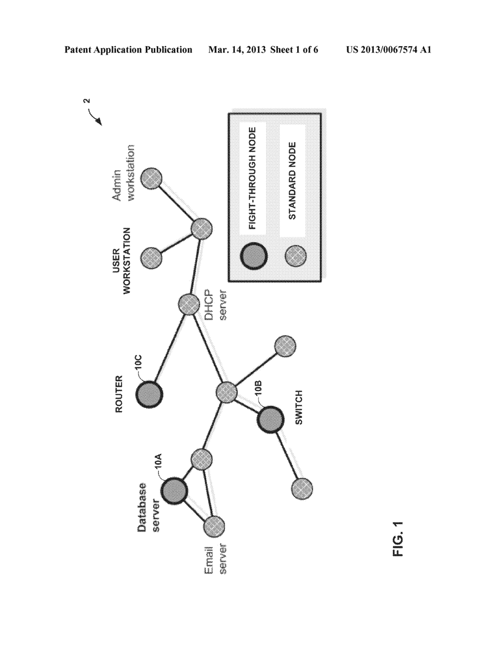 FIGHT-THROUGH NODES FOR SURVIVABLE COMPUTER NETWORK - diagram, schematic, and image 02