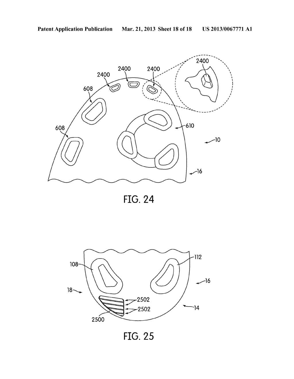 Cut Step Traction Element Arrangement For An Article Of Footwear - diagram, schematic, and image 19