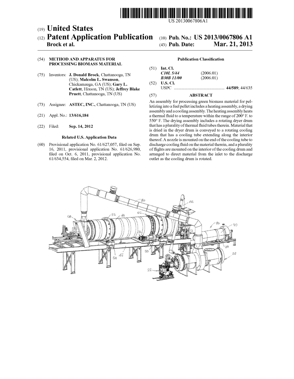 Method And Apparatus For Processing Biomass Material - diagram, schematic, and image 01