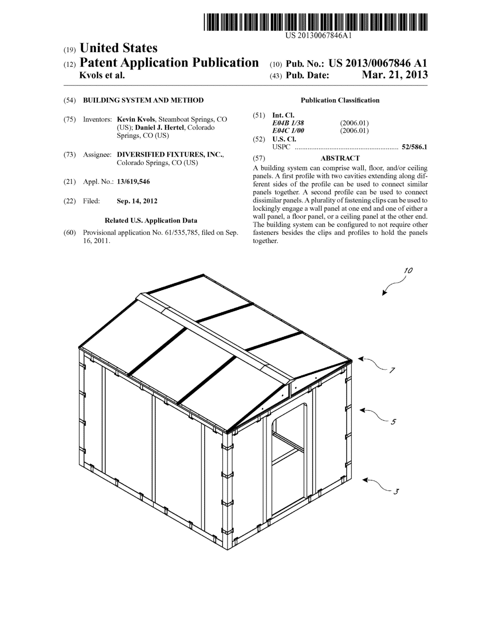 BUILDING SYSTEM AND METHOD - diagram, schematic, and image 01