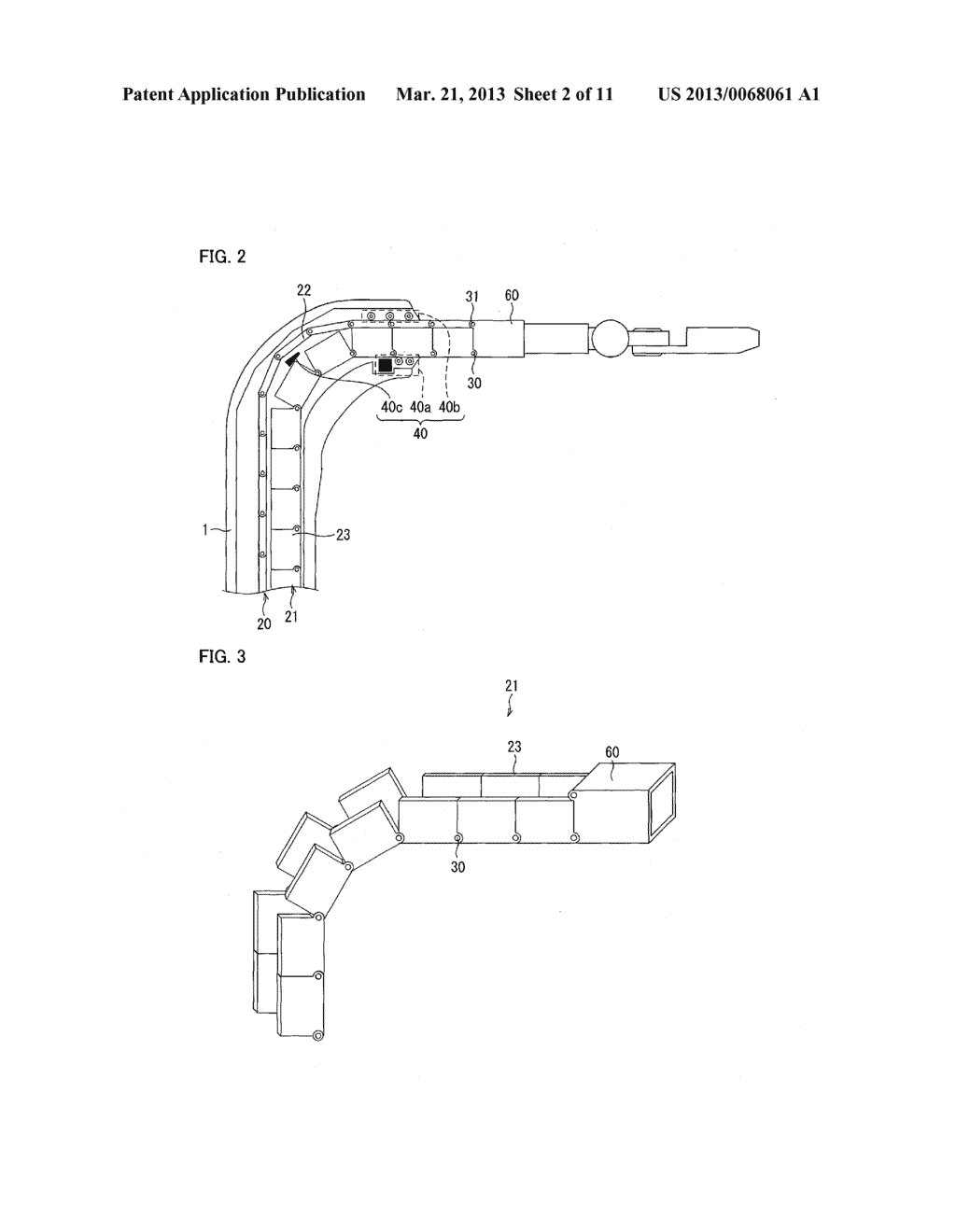 DIRECT ACTING EXTENSIBLE AND RETRACTABLE ARM MECHANISM, AND ROBOT ARM     PROVIDED WITH DIRECT ACTING EXTENSIBLE AND RETRACTABLE ARM MECHANISM - diagram, schematic, and image 03