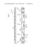 Low profile discharge gate assembly for a railroad hopper car diagram and image