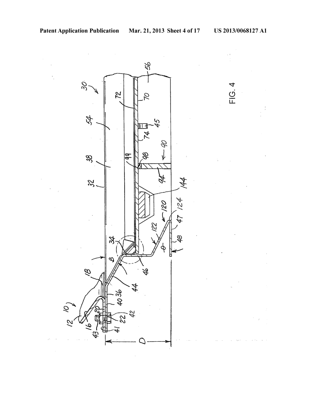 Low profile discharge gate assembly for a railroad hopper car - diagram, schematic, and image 05