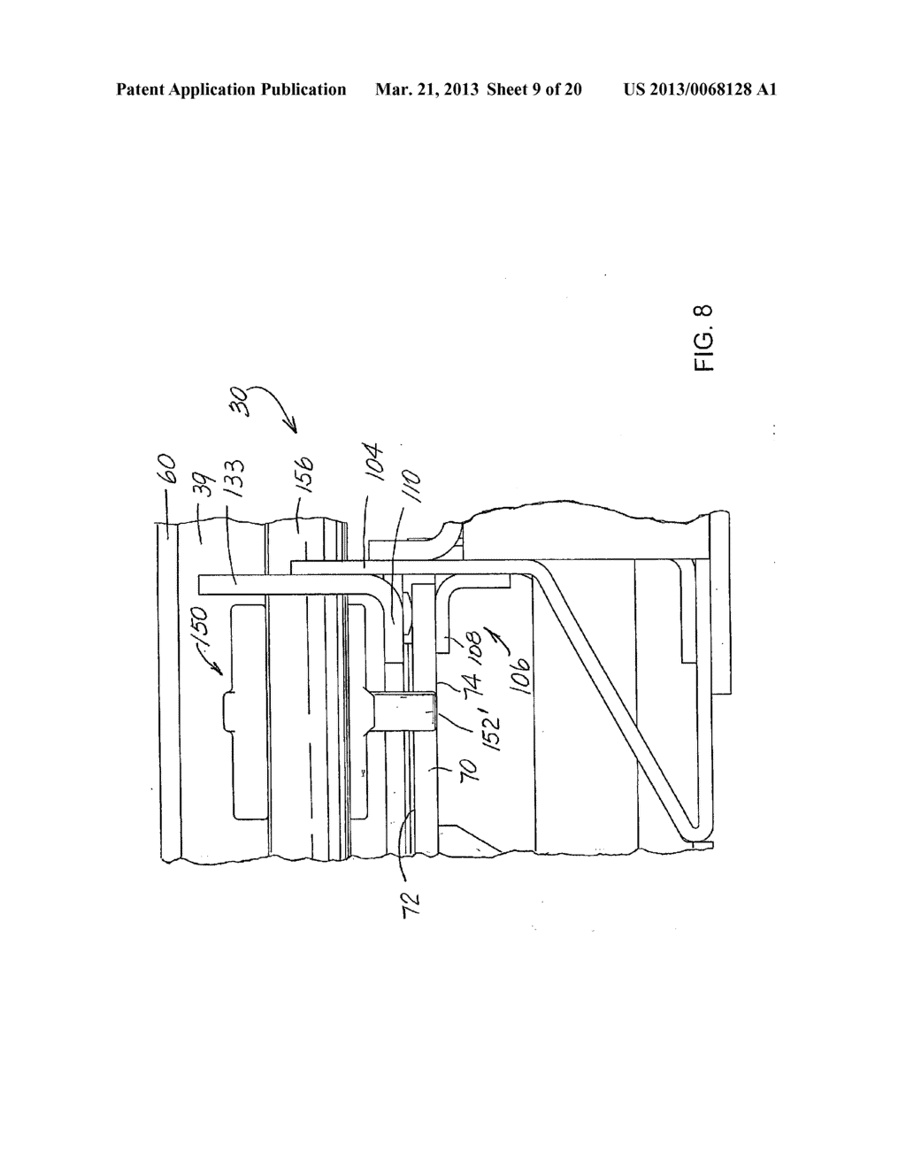 LOW PROFILE DISCHARGE GATE ASSEMBLY FOR A RAILROAD HOPPER CAR - diagram, schematic, and image 10