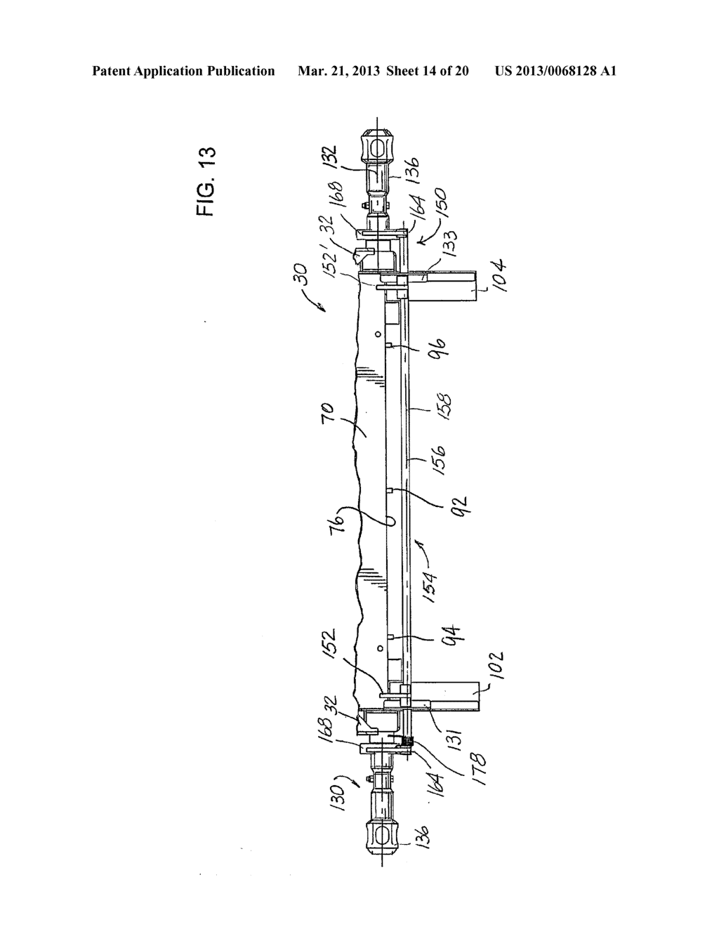 LOW PROFILE DISCHARGE GATE ASSEMBLY FOR A RAILROAD HOPPER CAR - diagram, schematic, and image 15