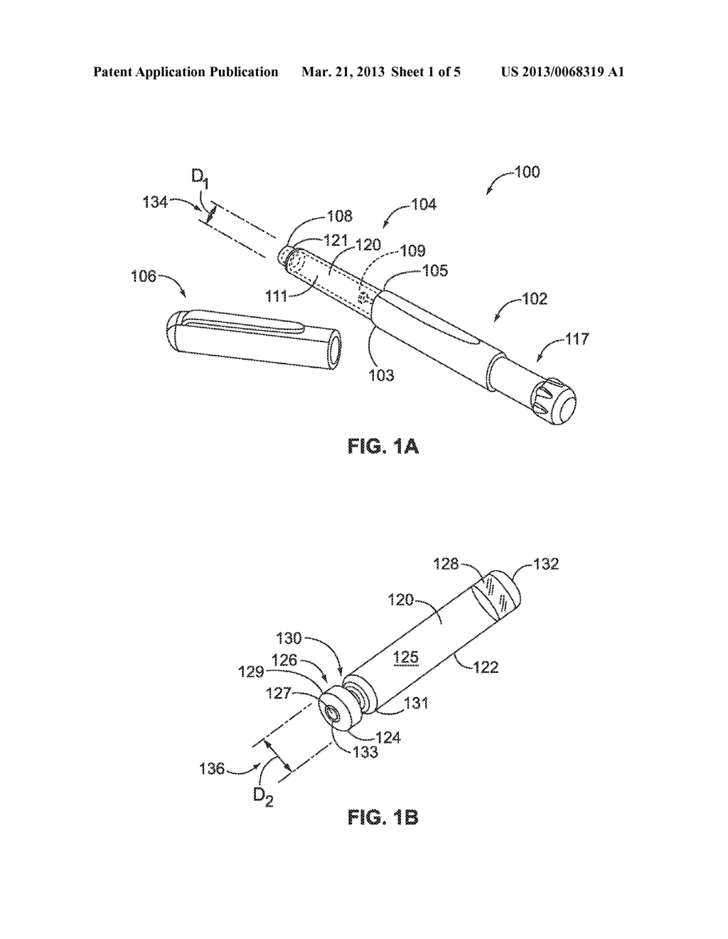 CODED CARTRIDGE HOLDER AND FASTENER ENABLED BY CARTRIDGE SIZE - diagram, schematic, and image 02