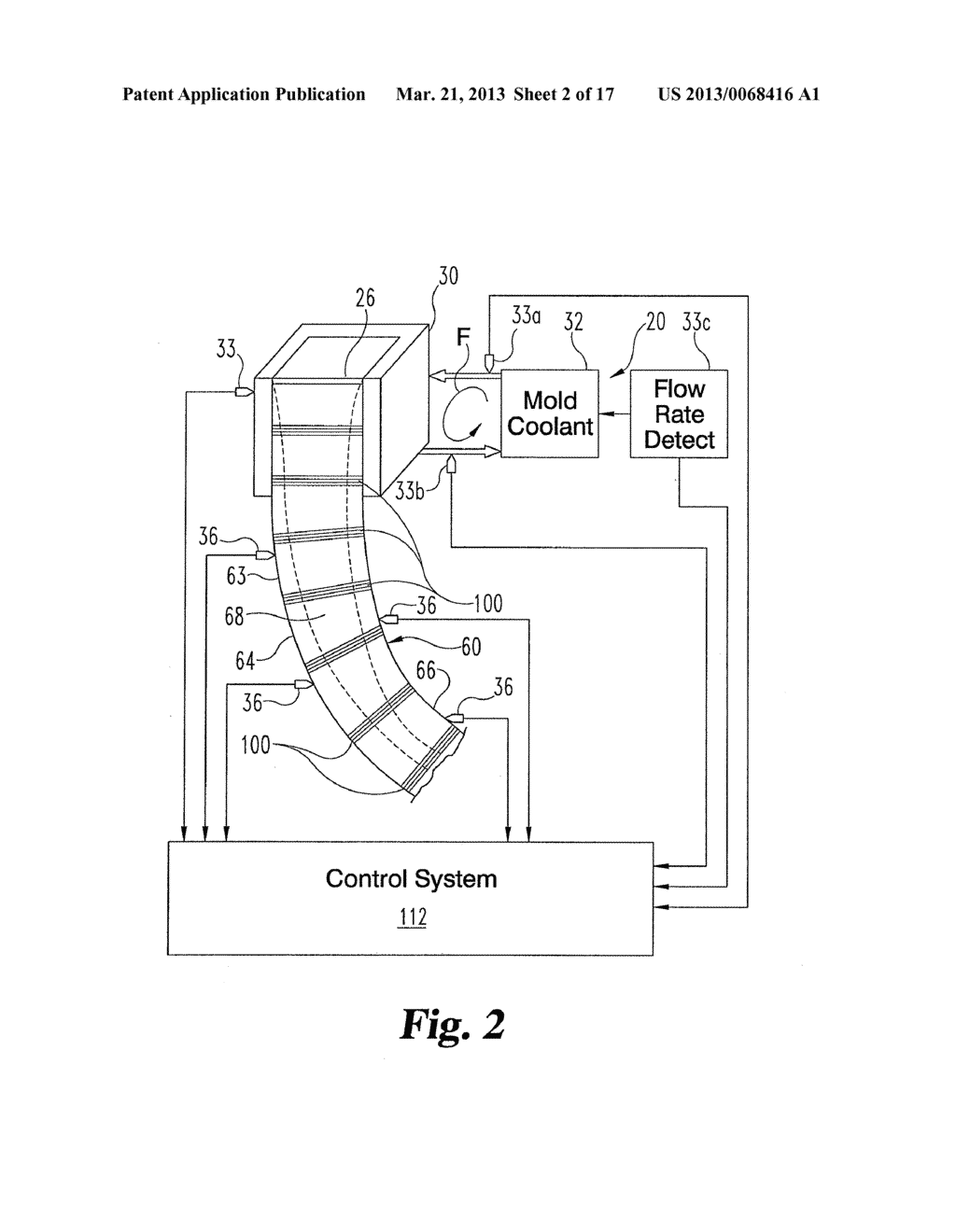 COOLING CONTROL SYSTEM FOR CONTINUOUS CASTING OF METAL - diagram, schematic, and image 03