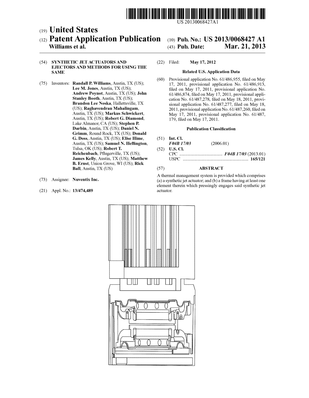 Synthetic Jet Actuators and Ejectors and Methods For Using The Same - diagram, schematic, and image 01