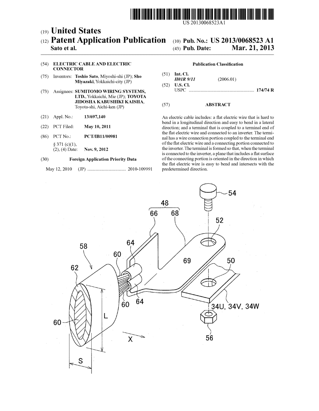 ELECTRIC CABLE AND ELECTRIC CONNECTOR - diagram, schematic, and image 01