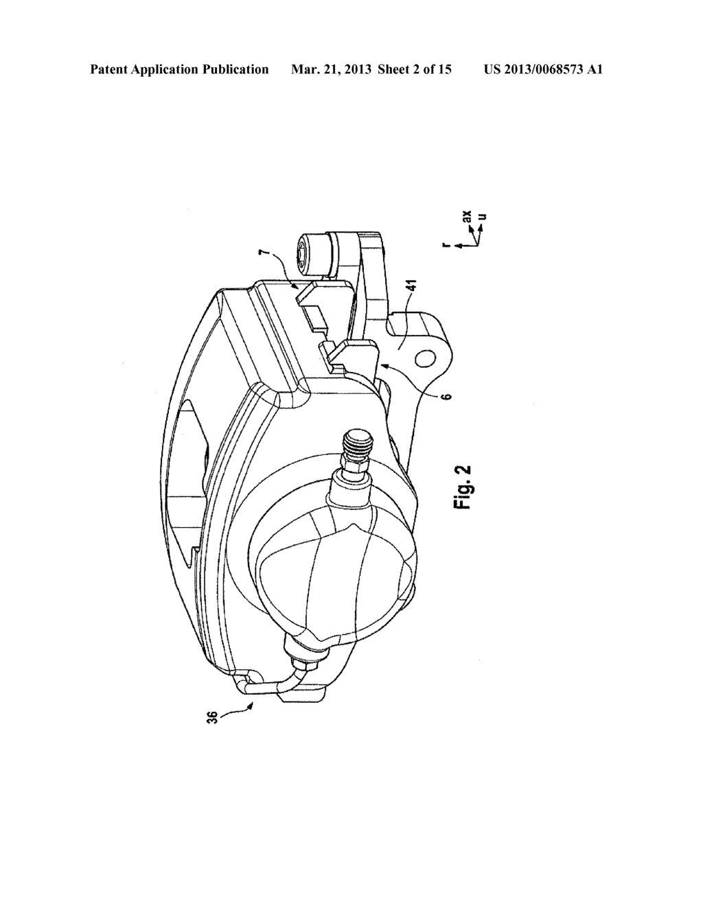 FIXED CALIPER BRAKE AND BRAKE PAD FOR A FIXED CALIPER BRAKE - diagram, schematic, and image 03