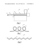 DECORATIVE GRASS AND PACKAGING MATERIAL FORMED OF RENEWABLE OR     BIODEGRADABLE POLYMER MATERIALS AND METHODS FOR PRODUCING SAME diagram and image