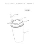 CUP LID WITH INTEGRATED CONTAINER diagram and image