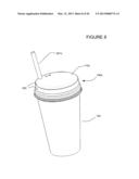 CUP LID WITH INTEGRATED CONTAINER diagram and image