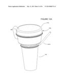 CUP LID WITH INTEGRATED CONTAINER diagram and image