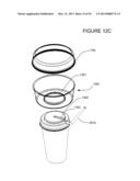 CUP LID WITH INTEGRATED CONTAINER diagram and image