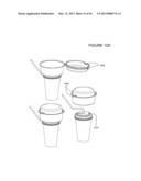 CUP LID WITH INTEGRATED CONTAINER diagram and image