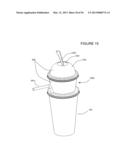 CUP LID WITH INTEGRATED CONTAINER diagram and image