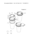 CUP LID WITH INTEGRATED CONTAINER diagram and image