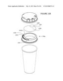 CUP LID WITH INTEGRATED CONTAINER diagram and image