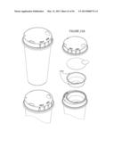 CUP LID WITH INTEGRATED CONTAINER diagram and image