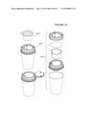 CUP LID WITH INTEGRATED CONTAINER diagram and image