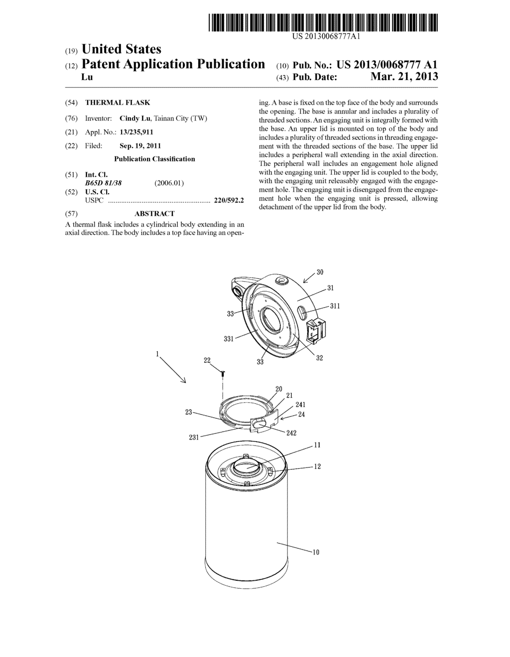 THERMAL FLASK - diagram, schematic, and image 01