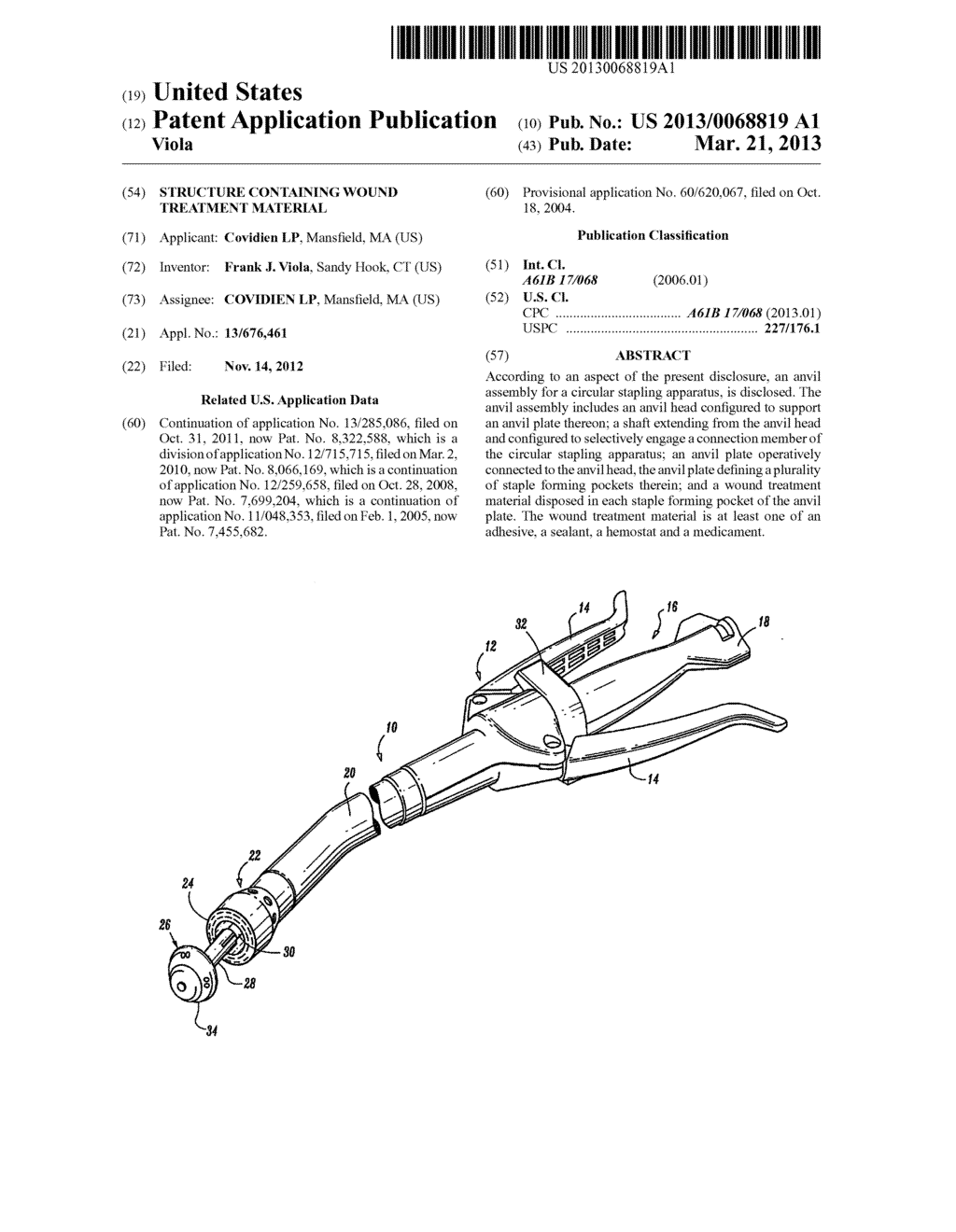 Structure Containing Wound Treatment Material - diagram, schematic, and image 01