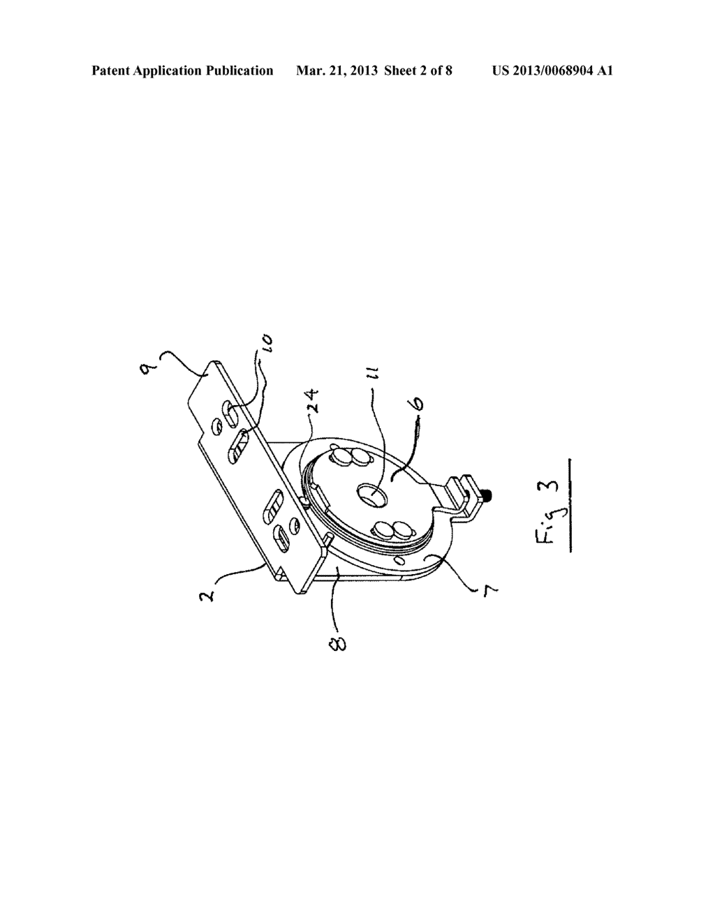 Adjustable Roller Shade Bracket - diagram, schematic, and image 03