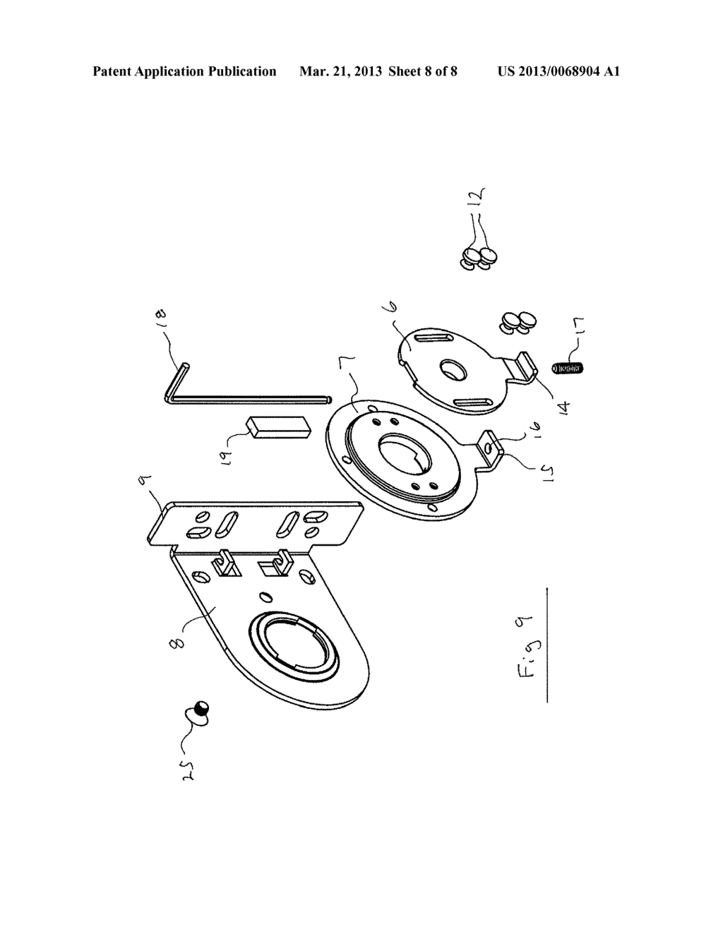 Adjustable Roller Shade Bracket - diagram, schematic, and image 09