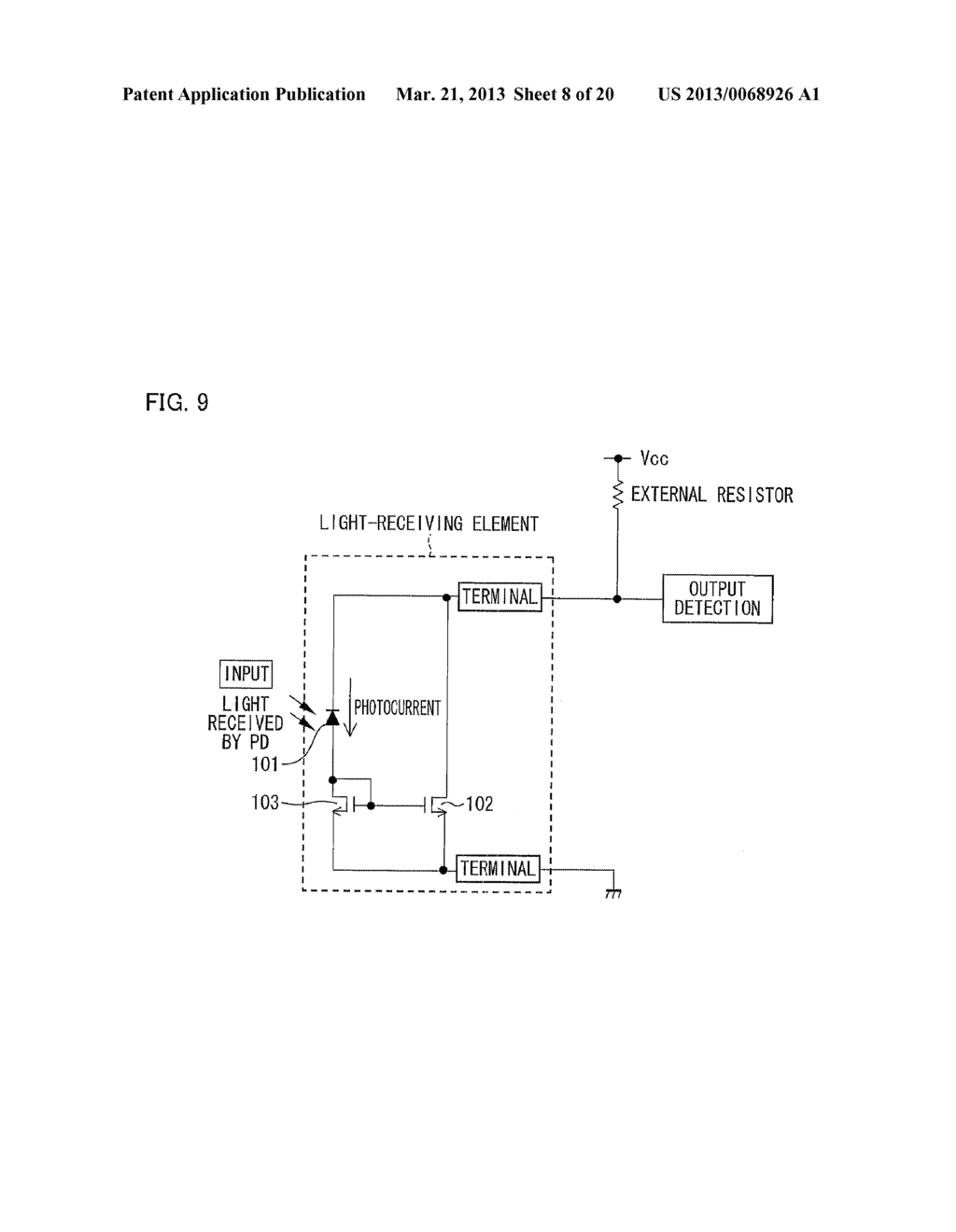 OPTICAL SENSOR AND ELECTRONICS DEVICE - diagram, schematic, and image 09