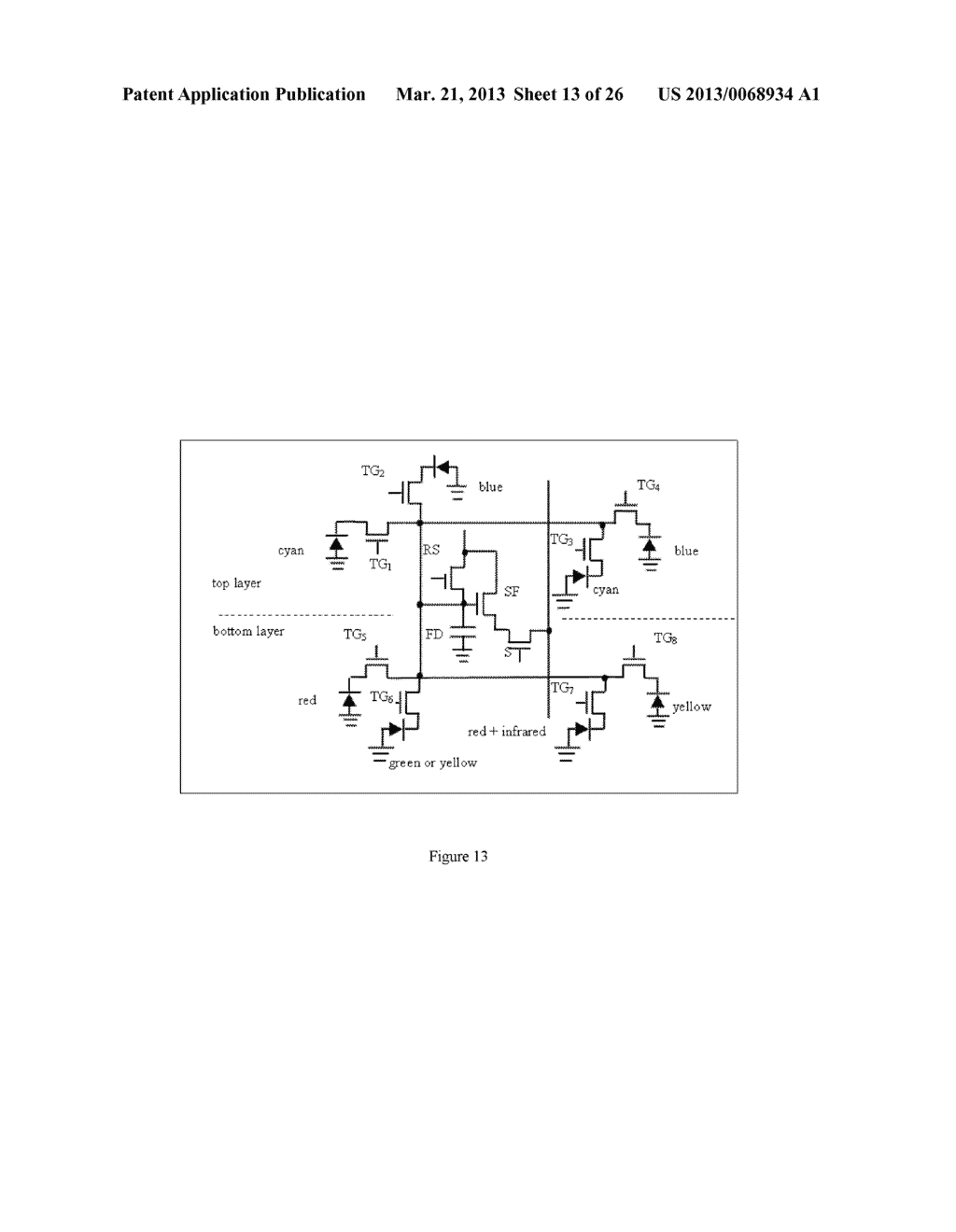 MULTI-SPECTRUM PHOTOSENSITIVE DEVICES AND METHODS FOR SAMPLING THE SAME - diagram, schematic, and image 14