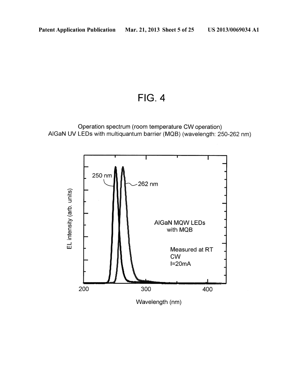 LIGHT-EMITTING ELEMENT HAVING NITRIDE SEMICONDUCTOR MULTIQUANTUM BARRIER,     AND PROCESS FOR PRODUCTION THEREOF - diagram, schematic, and image 06