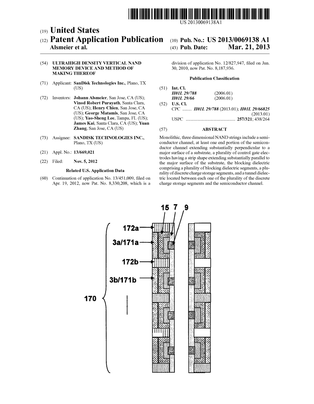 ULTRAHIGH DENSITY VERTICAL NAND MEMORY DEVICE AND METHOD OF MAKING THEREOF - diagram, schematic, and image 01