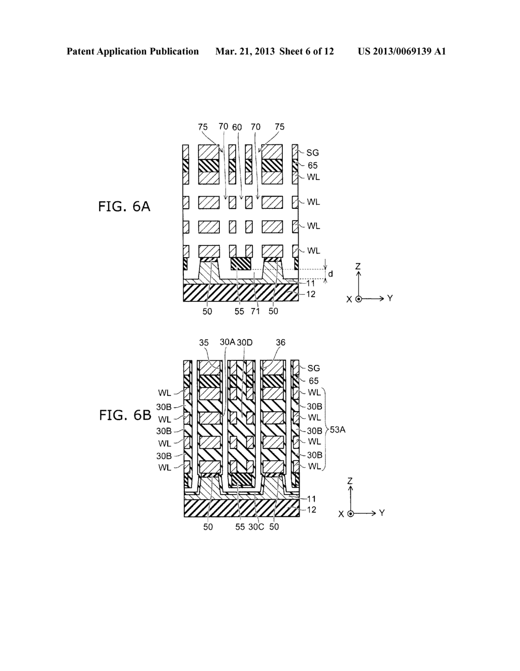 NONVOLATILE SEMICONDUCTOR MEMORY DEVICE AND METHOD FOR MANUFACTURING SAME - diagram, schematic, and image 07