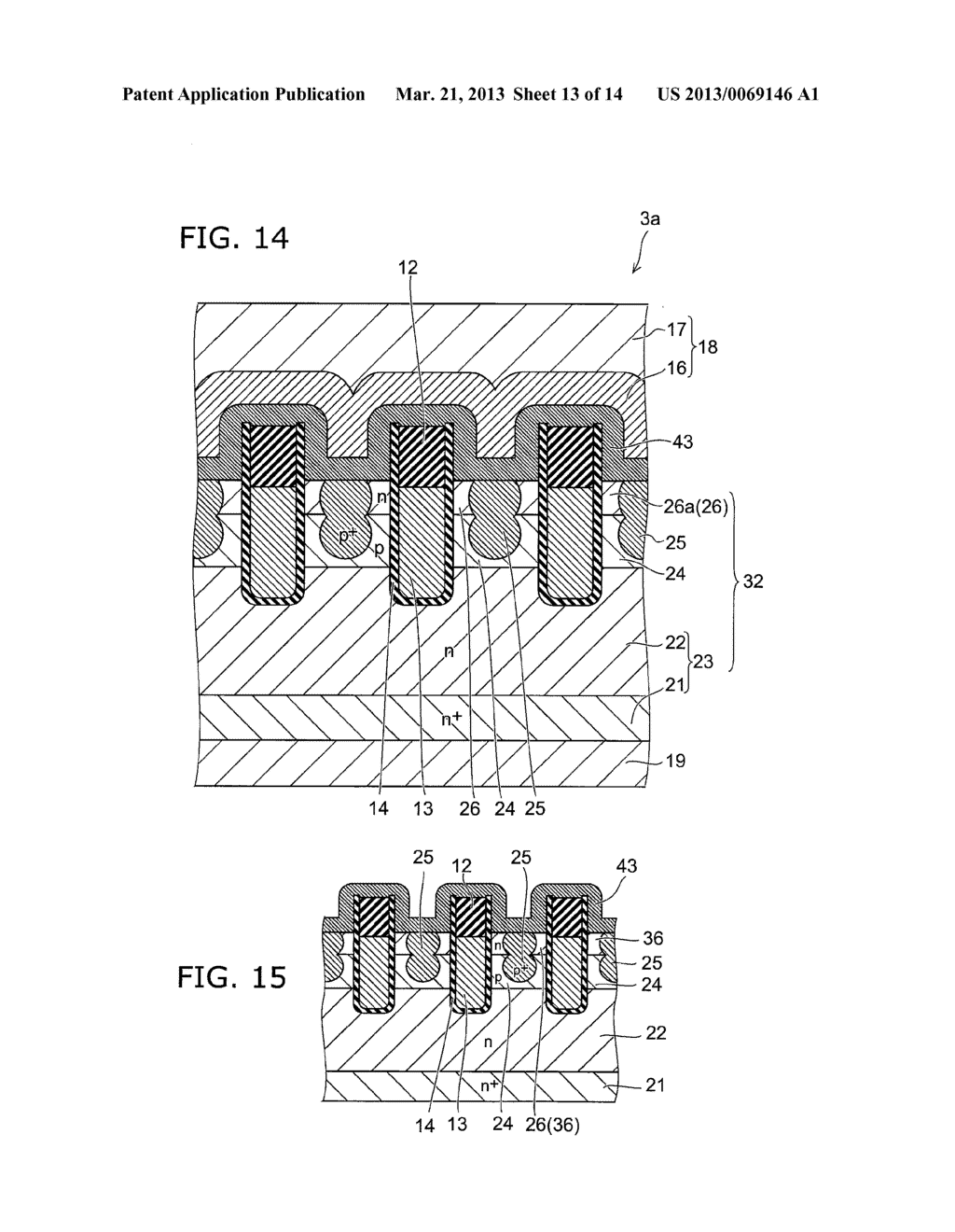 SEMICONDUCTOR DEVICE AND METHOD FOR MANUFACTURING SAME - diagram, schematic, and image 14