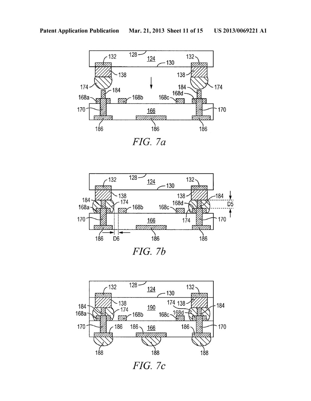 Semiconductor Device and Method of Forming Conductive Protrusions Over     Conductive Pillars or Bond Pads as Fixed Offset Vertical Interconnect     Structures - diagram, schematic, and image 12