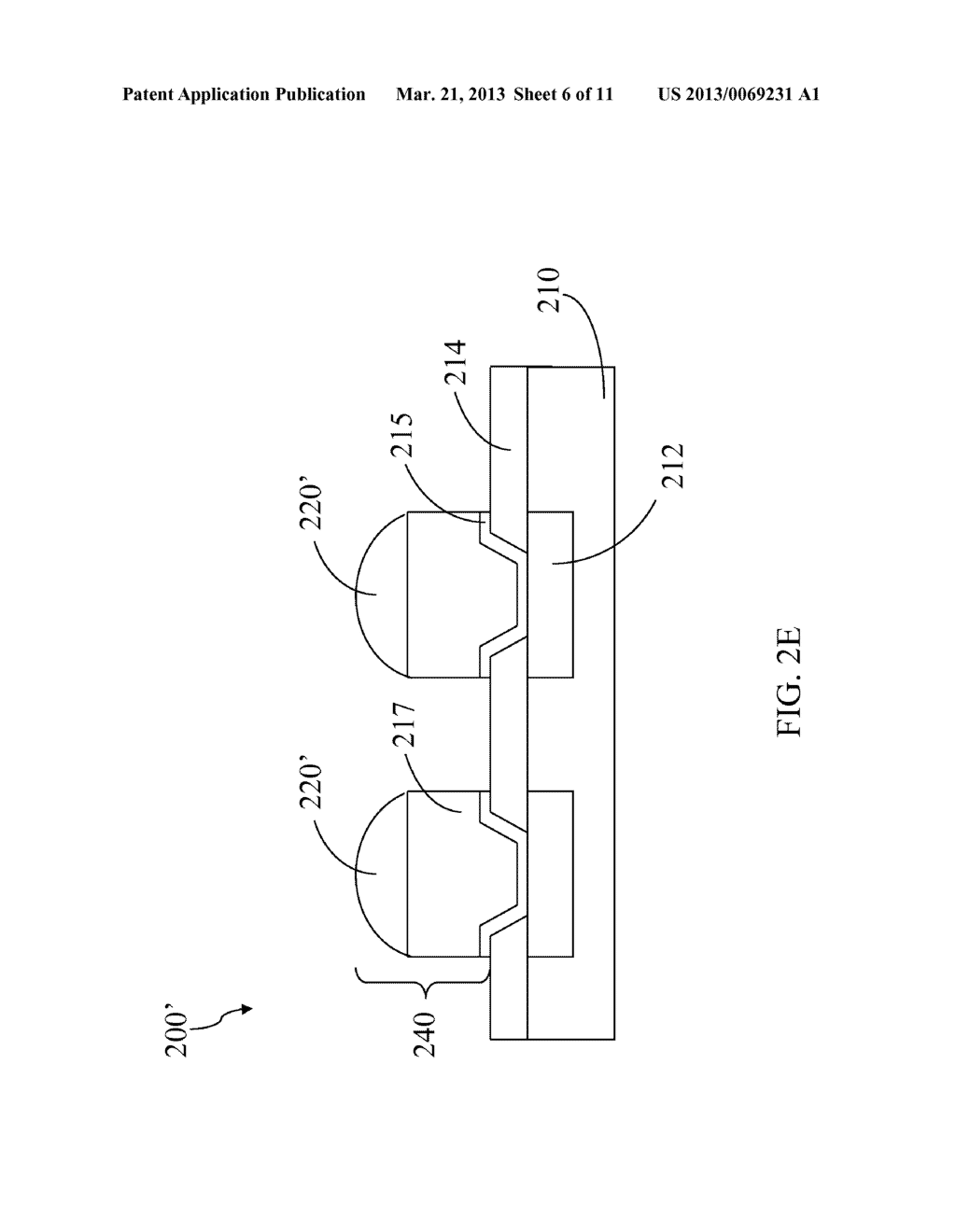 SOLDER CAP BUMP IN SEMICONDUCTOR PACKAGE AND METHOD OF MANUFACTURING THE     SAME - diagram, schematic, and image 07