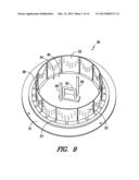 METHOD AND APPARATUS FOR INSERTING A SPACER BETWEEN ANNULAR REINFORCEMENT     BANDS diagram and image