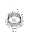 METHOD AND APPARATUS FOR INSERTING A SPACER BETWEEN ANNULAR REINFORCEMENT     BANDS diagram and image