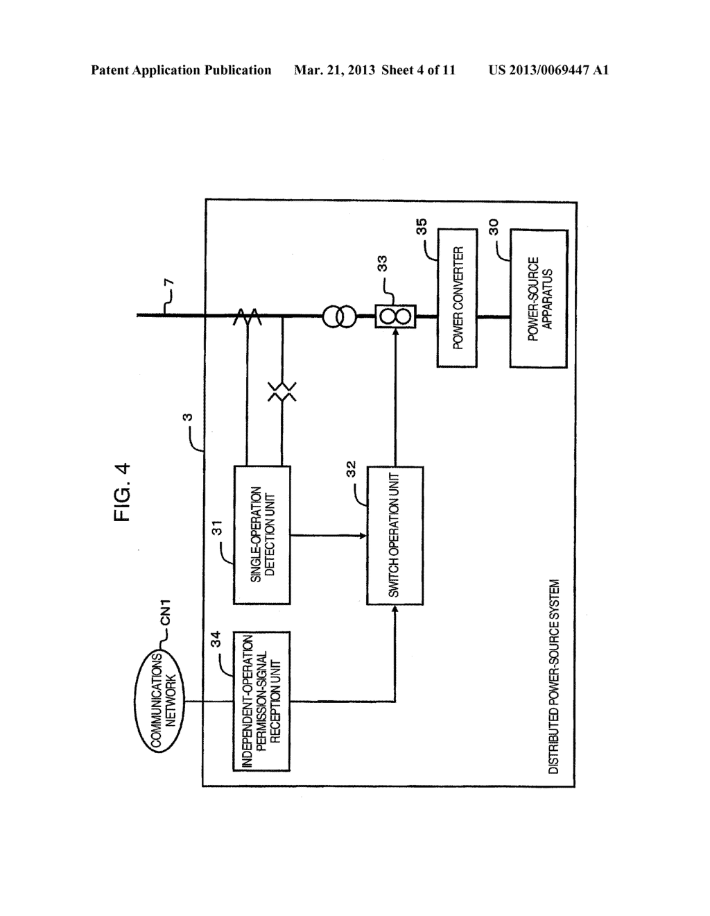 POWER MONITOR AND CONTROL APPARATUS AND CONTROL APPARATUS OF DISTRIBUTED     POWERING SYSTEM - diagram, schematic, and image 05